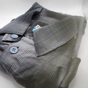 Dixxon "The Beacon" Men's Size M Short Sleeve Plaid Shirt with Buttons